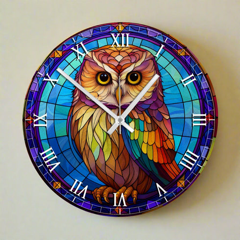 Millie the Little Owl Suncatcher Effect Clock